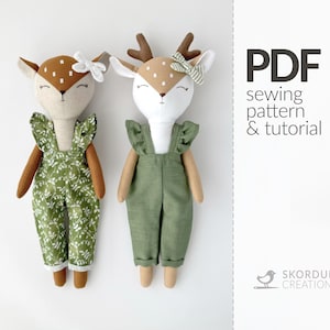 子鹿のPDF縫製パターンとチュートリアル
