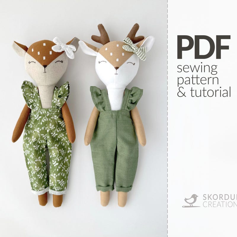 Fawn Pattern Print Fawn Sewing Pattern - Etsy