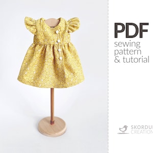 Dress For Dolls PDF Sewing Pattern and Tutorial