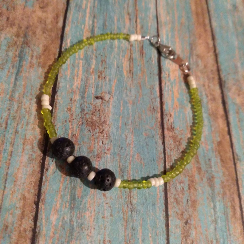 Lava stone beaded bracelet
