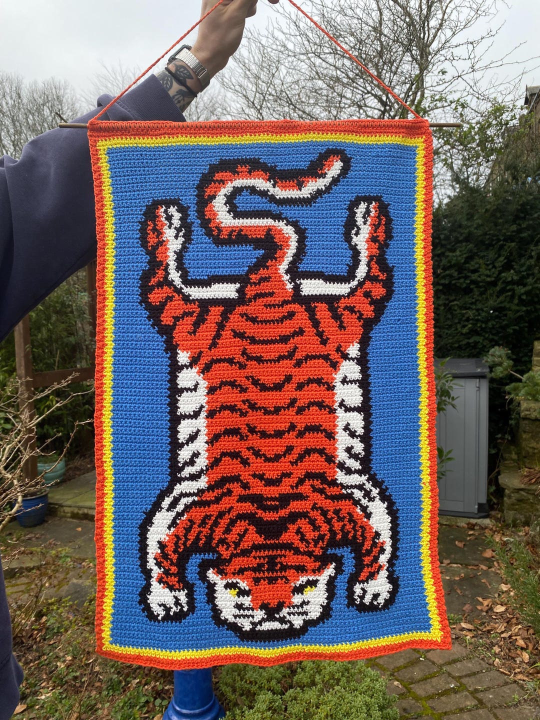 Tiger Rug Crochet Tapestry Pattern - Etsy