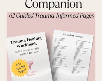 Trauma Healing Workbook Printable | Guided Journal for PTSD, Triggers & Inner Child Recovery