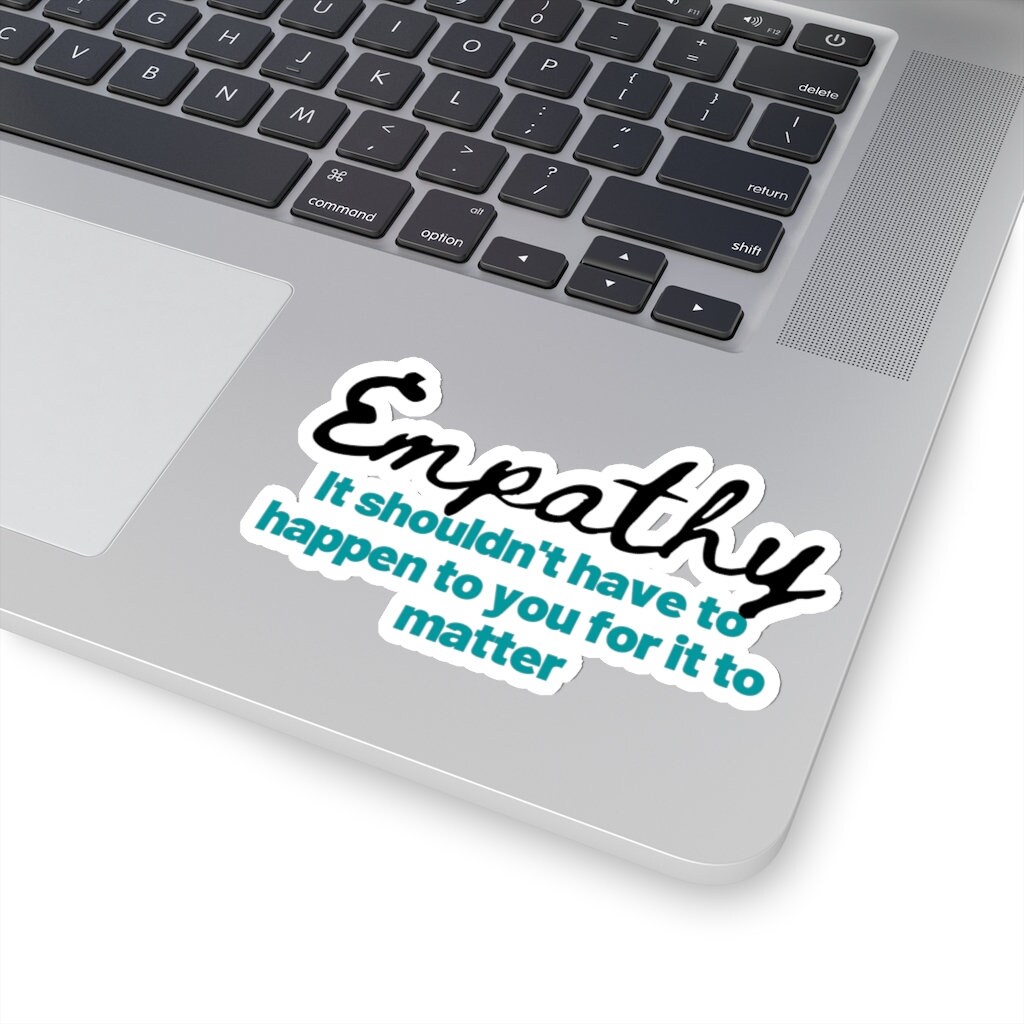 Empathie citaat KissCut Stickers Het hoeft jou niet te Etsy