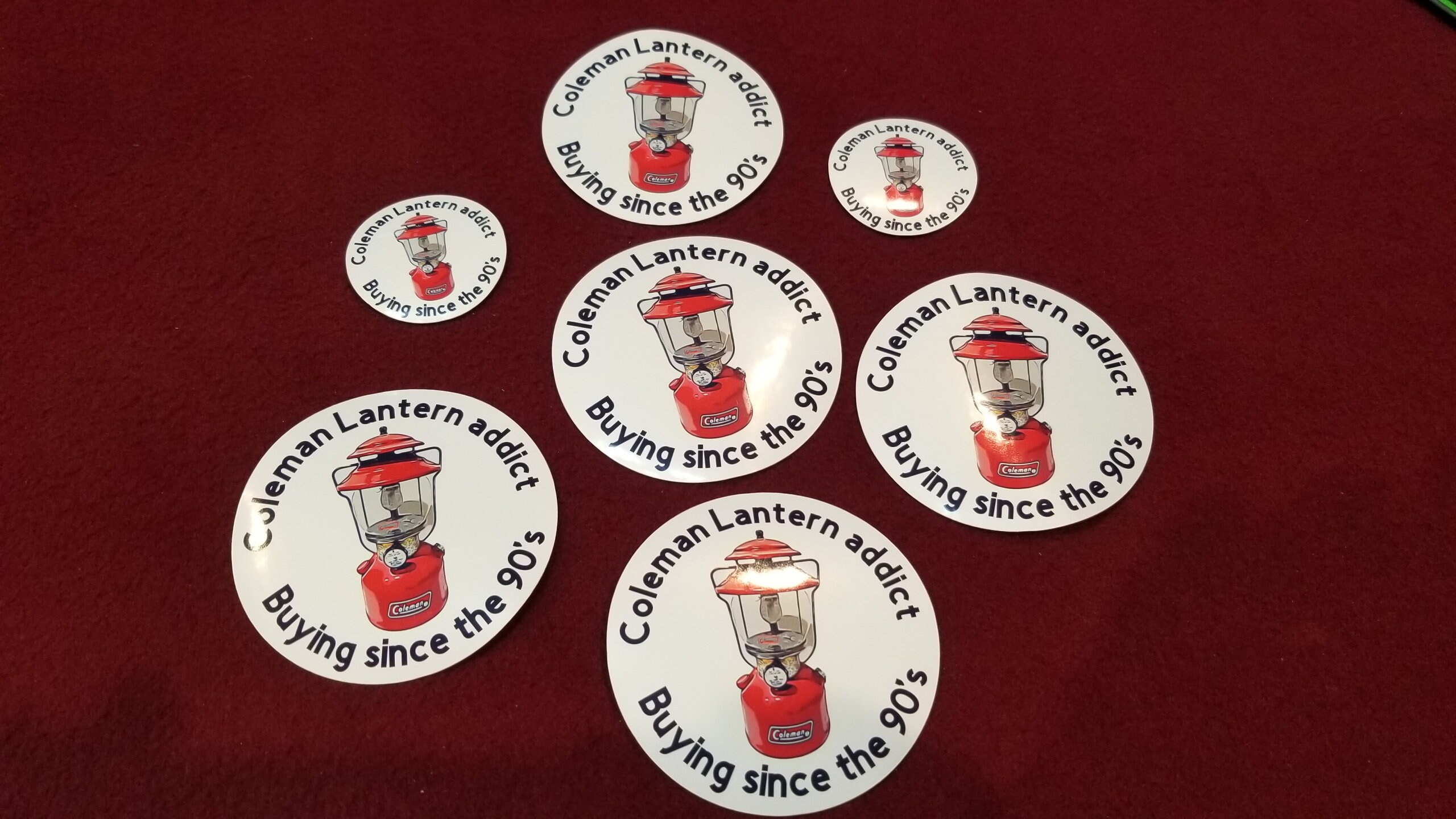 Coleman Lantern Addict Stickers Buying since the 40's Etsy