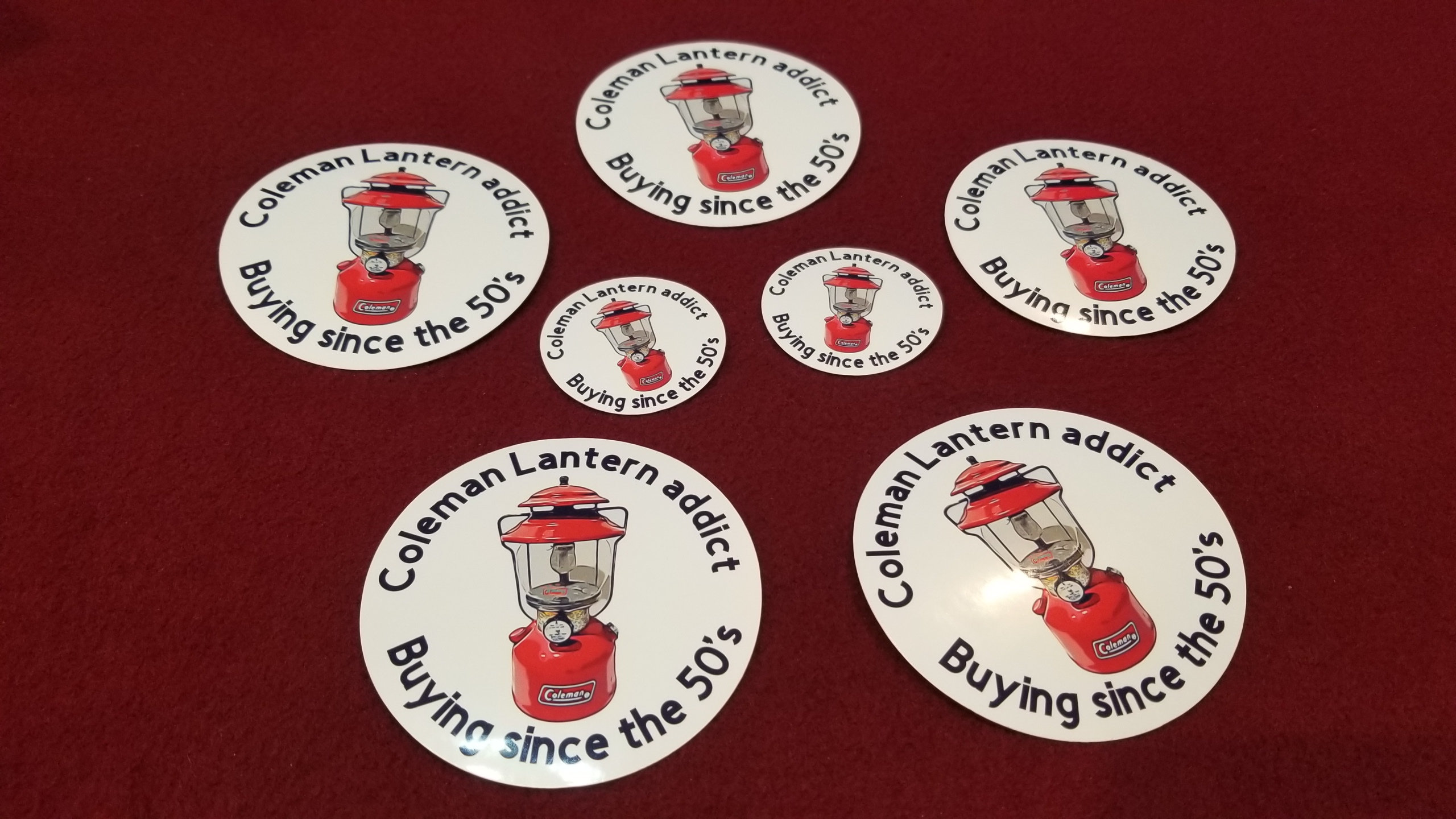 Coleman Lantern Addict Stickers Buying since the 40's Etsy