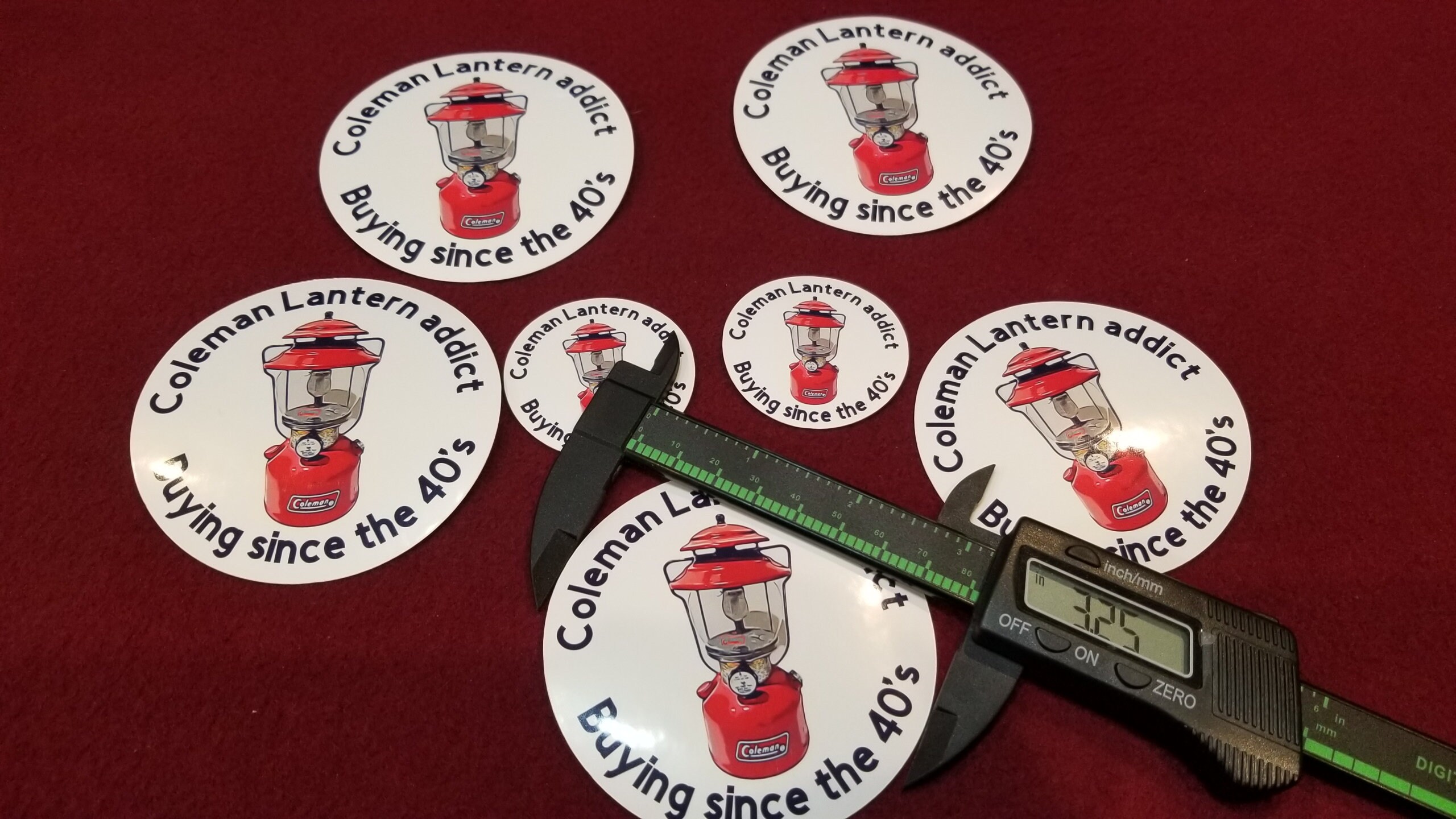 Coleman Lantern Addict Stickers Buying since the 40's Etsy