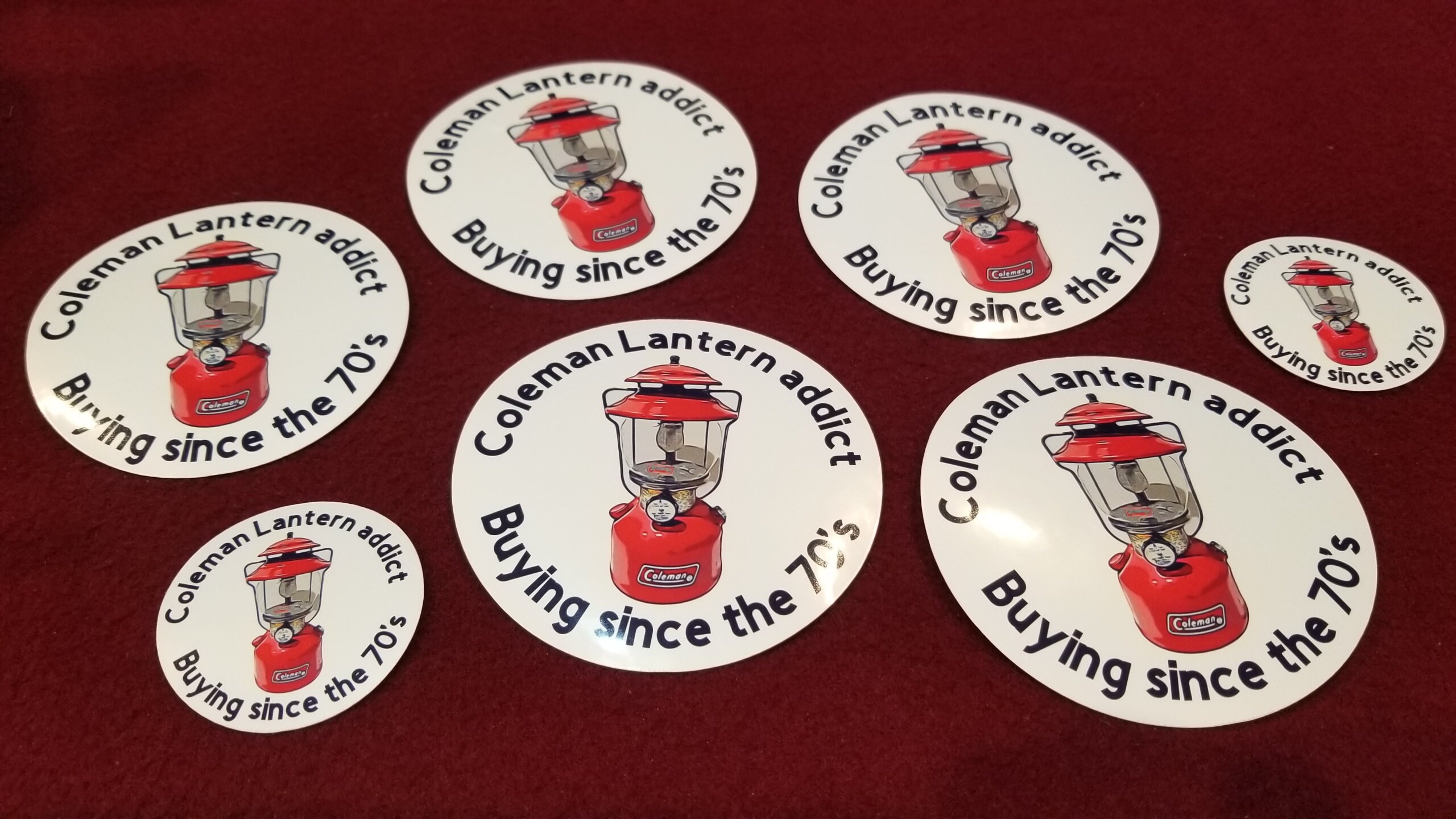 Coleman Lantern Addict Stickers Buying since the 40's Etsy