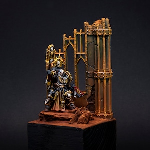 Indomitus Chaplain of the Black Templars DIORAMA