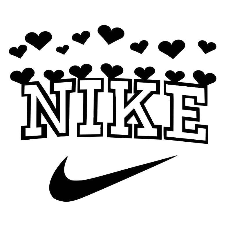 Nike Heart logo coeur SVG/PNG Cricut coupé | Etsy
