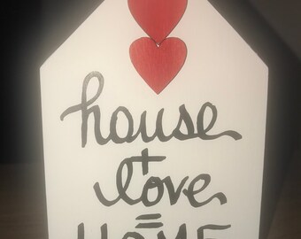 Hausgemachte Holz Haus Dekor