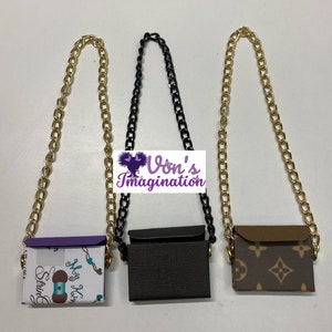 Crossbody Mini Geldbörse für Häkelpuppen/Amigurumi Barbie puppen Alle Spielpuppen Viel Spaß mit Kindern machen Sie Ihre eigene Crossbody Handtasche nach Ihren Wünschen