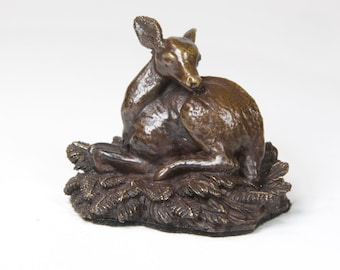 Deer Fawn Solid Bronze