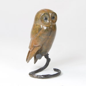 Tawny Owl Solid Bronze Steve Boss