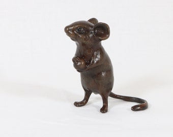 Solid Bronze Dormouse with Ball Steve Langford