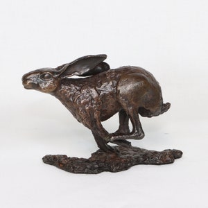 Running Hare Solid Bronze Steve Boss