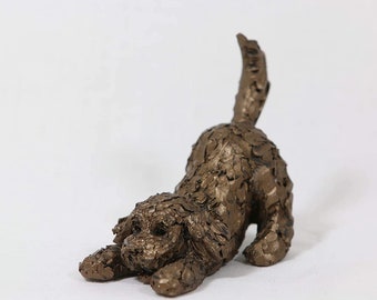 Frith Miniture Mischief Cockapoo Adrian Tinsley Efecto Bronce