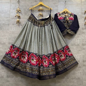 Trending Navaratri Collection Lehenga Choli For Mom And Doughtier Both Party Event Wedding Party Fully Stitched Reay To Wear