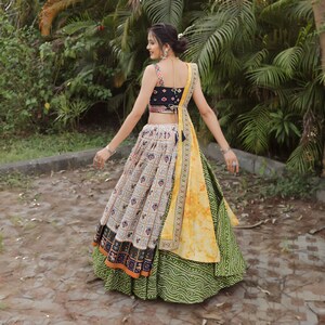 Gujarati Traditional Lehenga Chowli for Navaratri Digital - Etsy