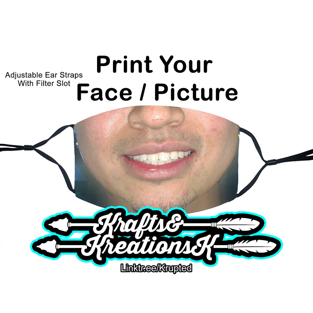 Custom Mask With Adjustable Ear Straps and Filter Pocket | Customize ...