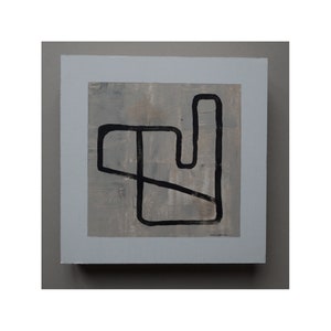 formen 9 [acryl  auf pappwabenplatte] -minimalistische, geometrische malerei