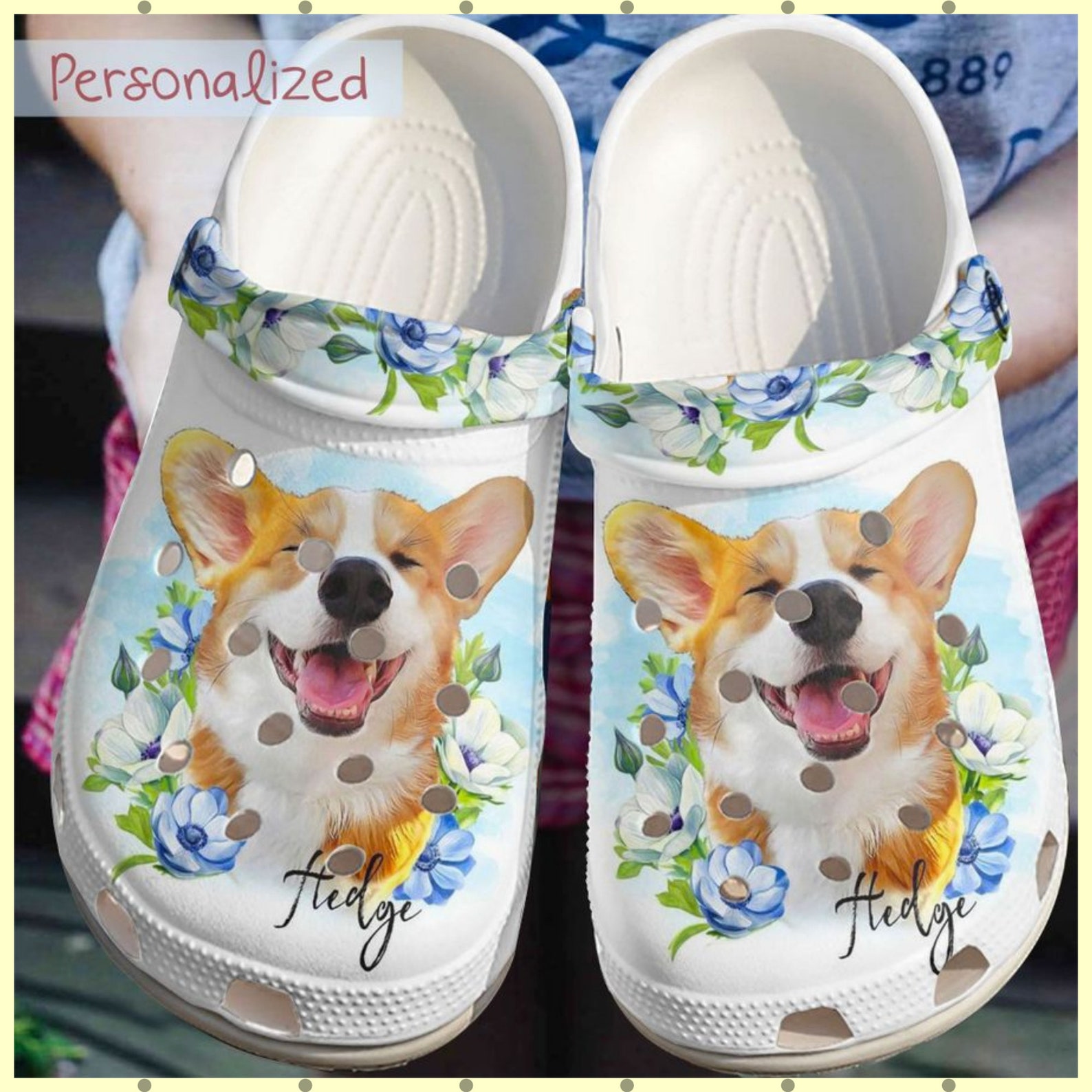 Personalized Corgi Cutest Smile Crocs Clog Comfortable For | Etsy