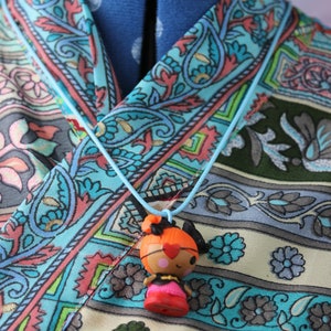 Upcycled Lalaloopsy Doll Necklace: Peanut Bigtop Charm