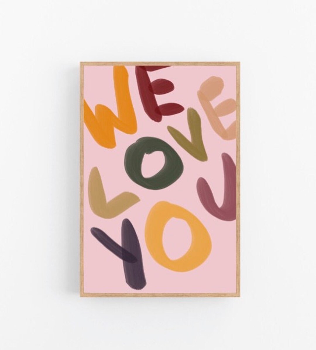 Children's Room Poster Baby Room we Love You Etsy