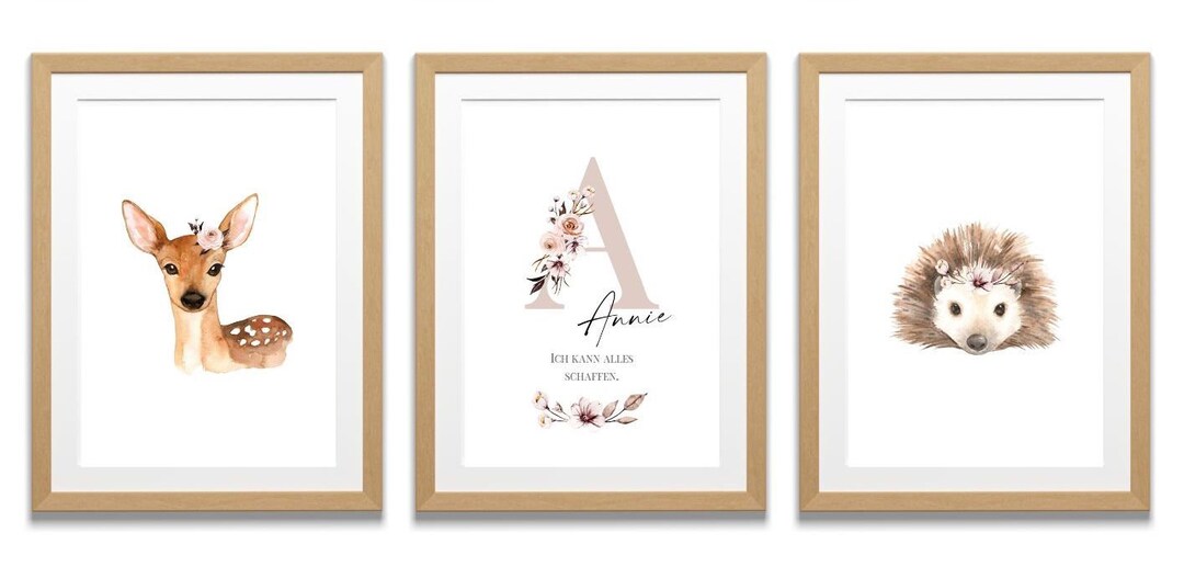 Poster Nursery Poster Poster With Name Affirmation Poster Etsy