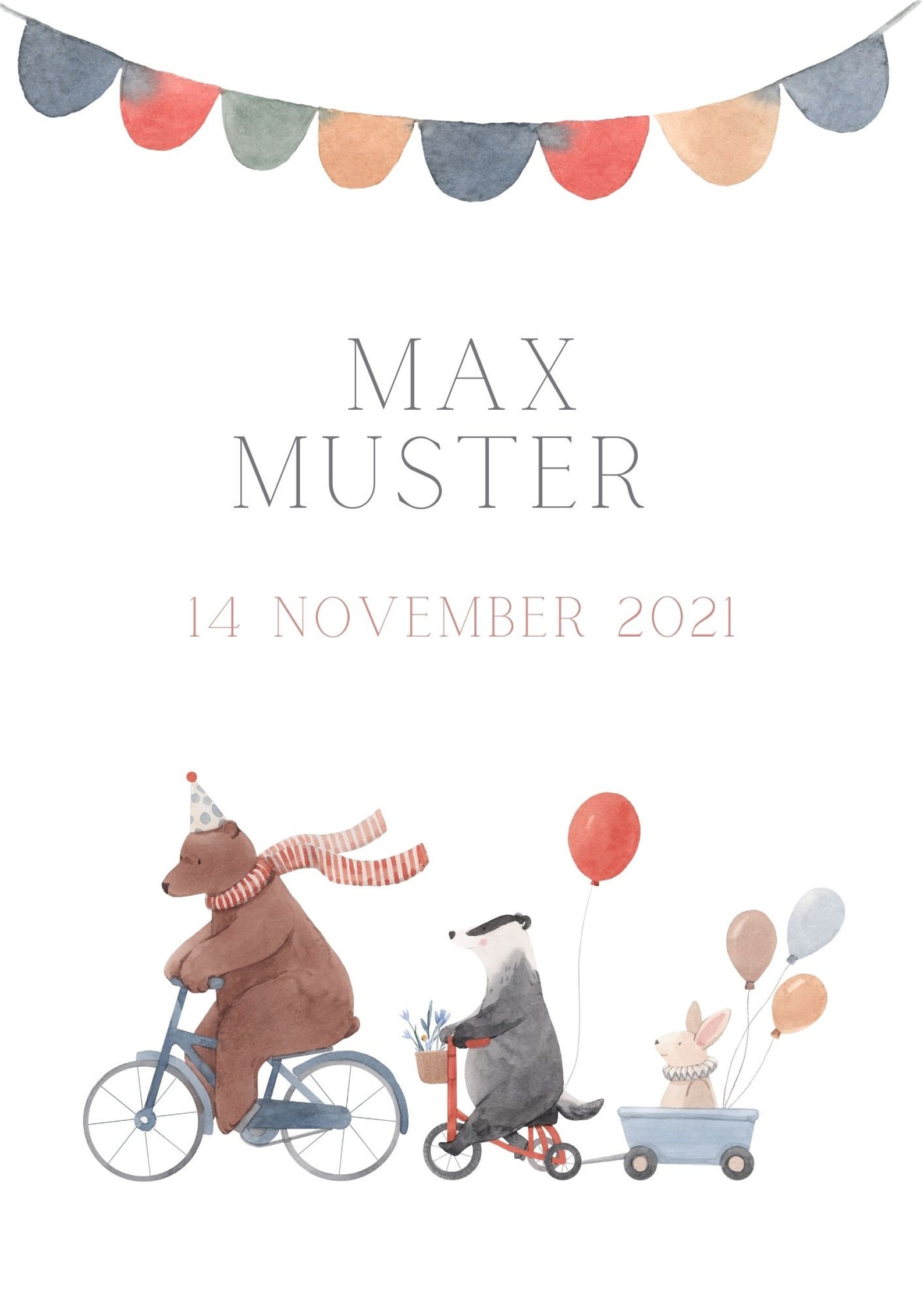 Children's Room Poster With Name Name Poster Birth Etsy