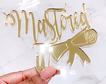 Mastered It Graduation Decorations Glitter Mastered It Cake Topper Graduation Cake Topper - Canada Masters Party Plates
