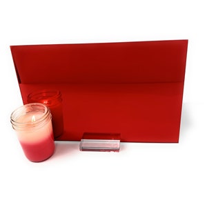 Delightful Details Mirror Red Acrylic Sheet, 12&quot;x20&quot; 1/8 Thick.