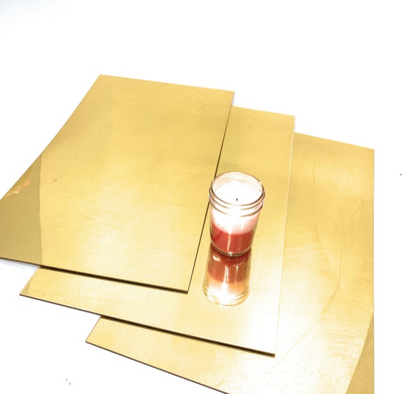 Mirror Gold Acrylic Sheet SET OF 3 All Sheets Are Mirror Etsy