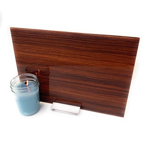 Acrylplaat houtnerf, donkere houtnerf, 12 x 20 inch Glowforge Ready