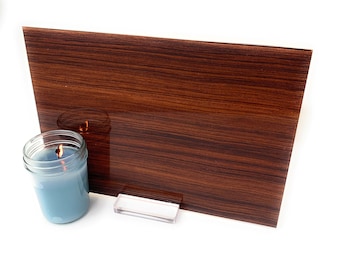 Foglio acrilico effetto legno, effetto legno scuro, 12"x20" Glowforge Ready