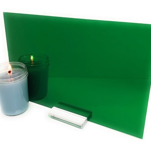 Delightful Details Mirror Green Acrylic Sheet, 12&quot;x20&quot; 1/8 Thick. Ideal For Glowforge users