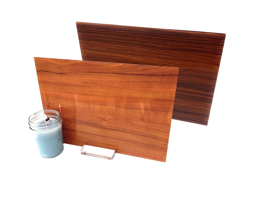 Wood Grain Acrylic Sheet, SET of 2, 12"x20" 3mm Thick, Light and Dark ...