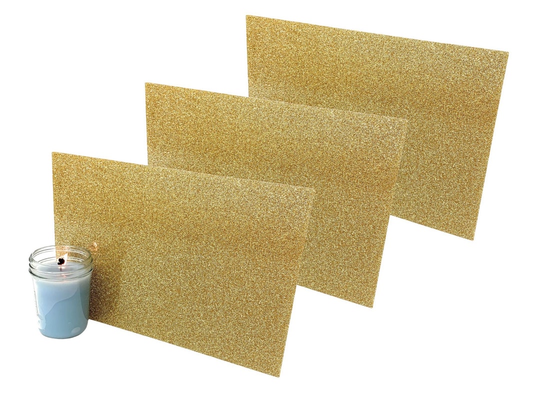 Delightful Details Gold Glitter Acrylic Sheet, SET OF 3,