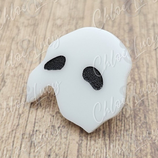 Phantom of the Opera Lapel Pin | Broadway | West End | Musical | Romance | Mask | Acrylic Brooch | Badge