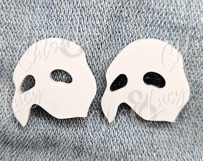 Phantom of the Opera Lapel Pin | Broadway | West End | Musical | Romance | Mask | Acrylic Brooch | Badge