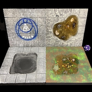 5x5" Feature Dungeons Tiles for Dungeon and Dragons, Pathfinder, Tabletop Roleplaying Games