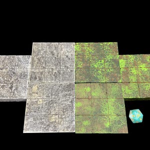 3x3" Dungeon Tiles for Dungeons and Dragons, Pathfinder, Tabletop Roleplaying Games