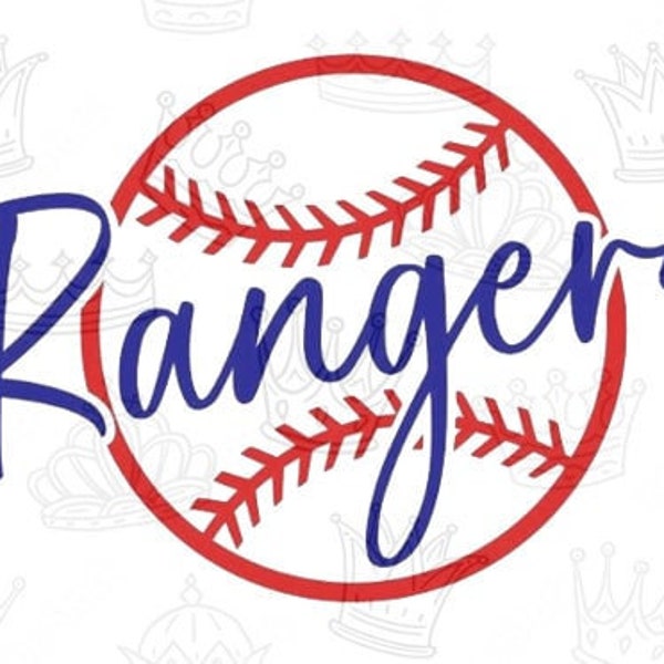 Rangers Baseball | DTF transfers | Ready to press Direct to film Transfer | Quick Shipping