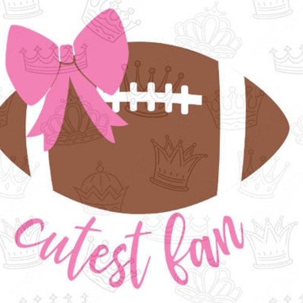 Football - Cutest Fan | DTF transfers | Ready to press Direct to film Transfer | Quick Shipping