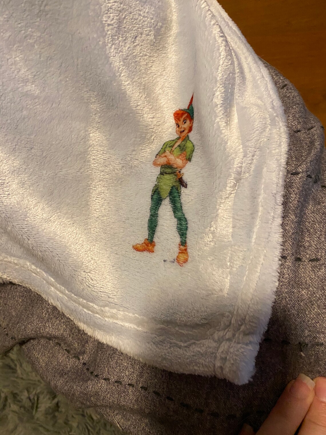 Peter Pan personalized blanket Etsy