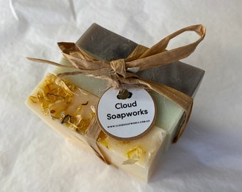 Soap Stack Goats Milk Soap Bars, Handmade Soap Gift Australia Eco Friendly Low Waste