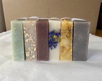 6 Soap Bars Goats Milk Handmade Gift Set Eco-Friendly Boxed Gift for her, Mothers Day gift tag