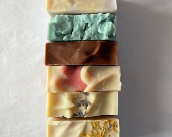 8 Soap Bars Handmade Gift Set Eco-Friendly Buy Cold processed Gift for her, Shea Butter  Vegan * palm oil free eight