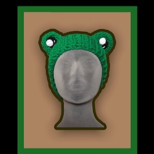 Bonnet grenouille au crochet