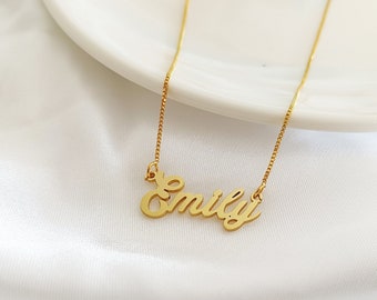 Personalized Name Necklace,Sterling Silver Name Necklace,Gift for Mom,Personalized Jewelry,Gift for Her
