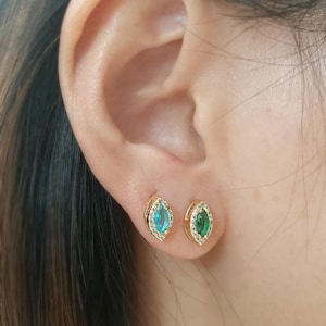 Personalized Birthstone  Earrings, Minimalist Birthstone Jewelry, Birthday Gifts for Mom, Mothers Day Gift, Gift for Her